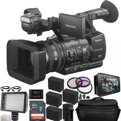 Sony HXR-NX5RE NXCAM Professional Camcorder w/ Atomos Ninja Inferno 7"|64GB SD| SanDisk 240GB Extreme Pro Solid State Drive|Batteries & MORE