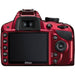 Nikon D3200/D3500 DSLR With AF-S DX NIKKOR 18-55mm 3.5-5.6G VR Lens (Red)