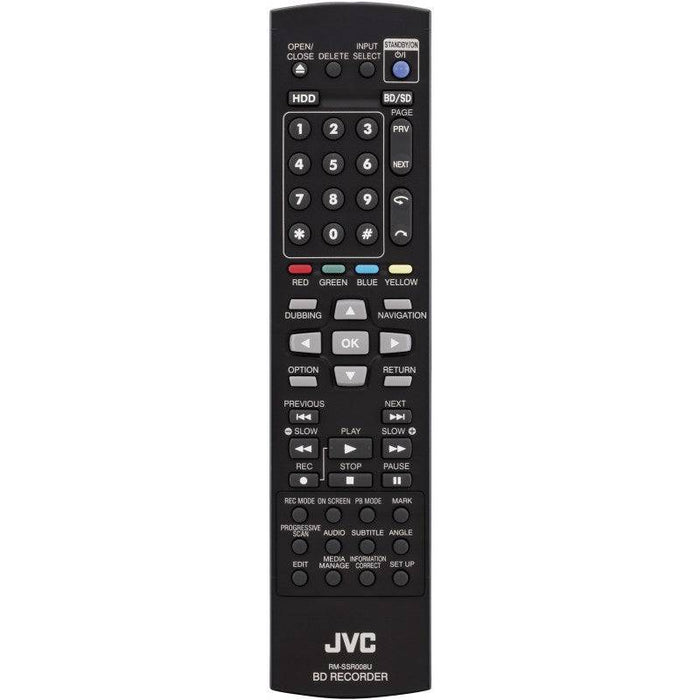 JVC SR-HD1500US Blu-ray Disc &amp; HDD Recorder