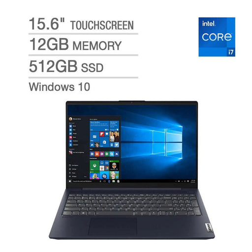 Lenovo IdeaPad 5 15.6" Touchscreen Laptop - 11th Gen Intel Core i7-1165G7 - 1080p Notebook 12GB RAM 512GB SSD Notebook 82FG0002US