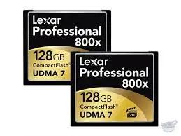 Lexar 128GB CompactFlash Memory Card Professional 800x UDMA 7 (2-Pack)