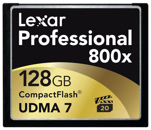 Lexar 128GB CompactFlash Memory Card Professional 800x UDMA 7 (2-Pack)