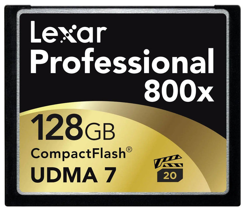 Lexar 128GB CompactFlash Memory Card Professional 800x UDMA 7 (2-Pack)