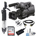 Sony HXR-MC2500 HXRMC2500 Shoulder Mount AVCHD Camcorder with 3-Inch LCD (Black) Sandisk 64GB High Speed 10 UHS-3 Memory Card Accessory Bundle