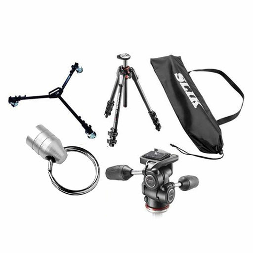 Manfrotto MT190CXPRO4 4-section Carbon Fiber Tripod w/MH804 Pan-Tilt Head & Kit