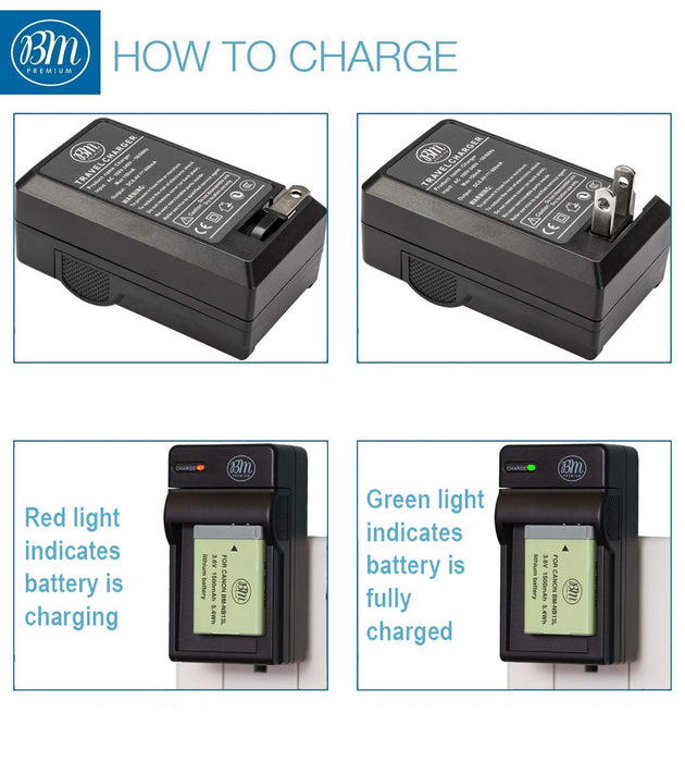 NJA 2-Pack of NB-13L Batteries and Charger Kit for Canon PowerShot