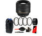 Nikon AF-S NIKKOR 85mm f/1.8G Fixed Lens 67mm Macro Lens Top Accessory Kit (International Version)