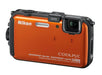 Nikon COOLPIX AW100 16 MP CMOS Waterproof Digital Camera with GPS and Full HD 1080p Video (Orange)
