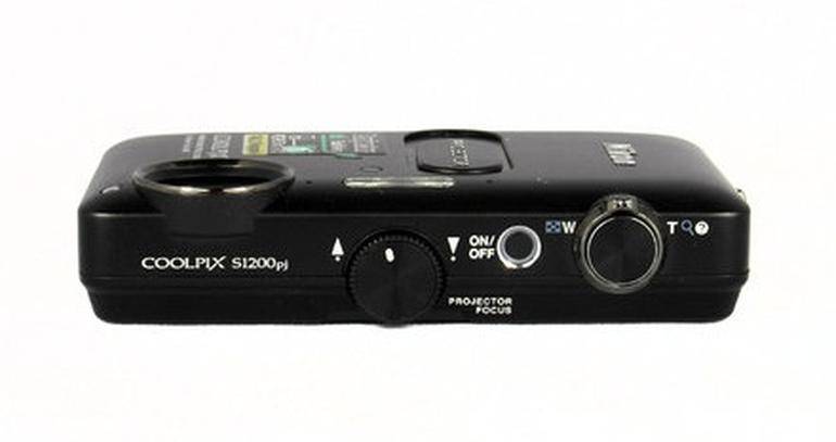 Nikon CoolPix S1200pj Digital Camera With Built-In Projector (Black)
