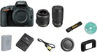 Nikon D5500/D5600 DSLR Camera (Body Only) with 3 Year Extended Warranty | Sandisk 32GB | Case & Card Reader