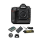 Nikon D5/D6 DSLR Camera (Body Only, Dual CF Slots) Audio Technica Stereo/Mono Camera Mount Microphone, 32GB Class 10 Memory Card Starter Bundle