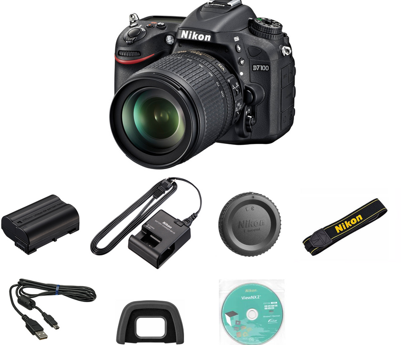 Nikon D7100 DSLR Camera with 18-105mm Lens USA Retail Model