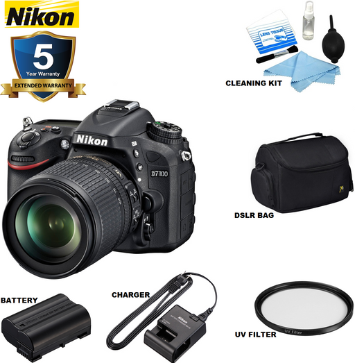Nikon D7100 DSLR Camera with 18-105mm Lens USA Retail Model