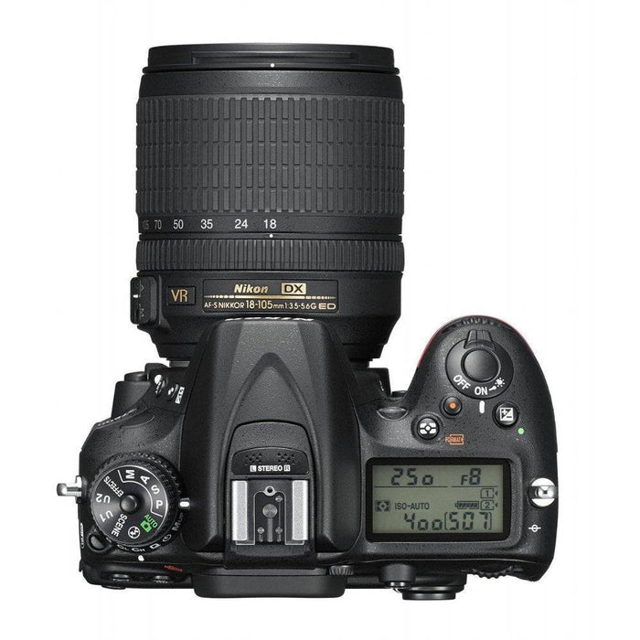 Nikon D7200/D7500 Digital SLR Camera with 18-105mm Lens | Medium Carrying Case | UV Filter | Cleaning Kit &amp; 3 Year Limited Warranty