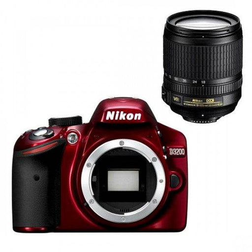 Nikon D3200/D3500 DSLR With AF-S DX NIKKOR 18-55mm 3.5-5.6G VR Lens (Red)