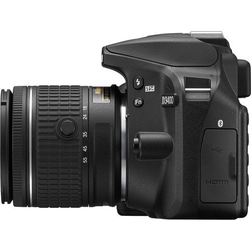 Nikon D3400/D3500 DSLR Camera with 18-140mm VR Lens | 64GB MC| Backpack| Filters| And More Bundle