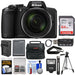 Nikon COOLPIX B600 Digital Camera (Black) with 64GB Card | Battery &amp; Charger | Case | Flash | Tripod | Kit
