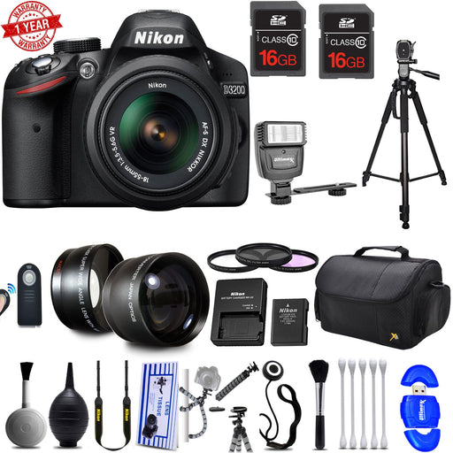 Nikon D3200/D3500 DSLR Camera with 18-55mm Kit & 32GB Supreme Bundle