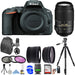 Nikon D5500/D5600 DSLR Camera with Nikon 55-300mm VR Lens + Backpack + 64GB + Flash + Filters + Tripod + Additional Accessories