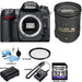 Nikon D7000/D7500 DSLR Camera with Nikon 18-200mm DX VR Lens | Sandiask 32GB | UV Filter | Cleaning Kit &amp; 3 Year Limited Warranty