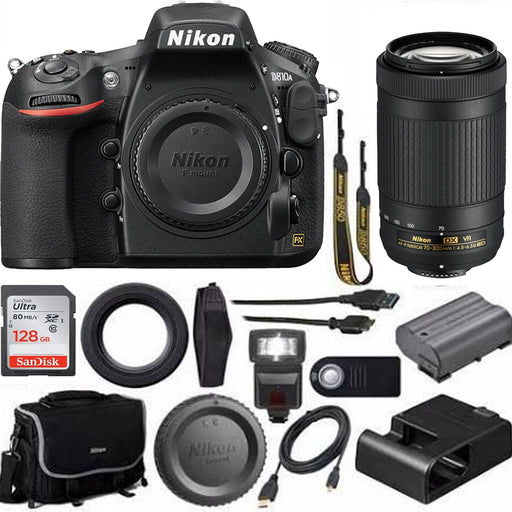 Nikon D810A DSLR Camera with 50mm 1.8D & AF-P 70-300mm ED VR Lenses Supreme Bundle