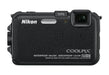Nikon COOLPIX AW100 16 MP CMOS Waterproof Digital Camera with GPS and Full HD 1080p Video (Black)