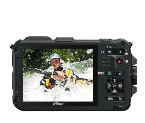 Nikon COOLPIX AW100 16 MP CMOS Waterproof Digital Camera with GPS and Full HD 1080p Video (Black)