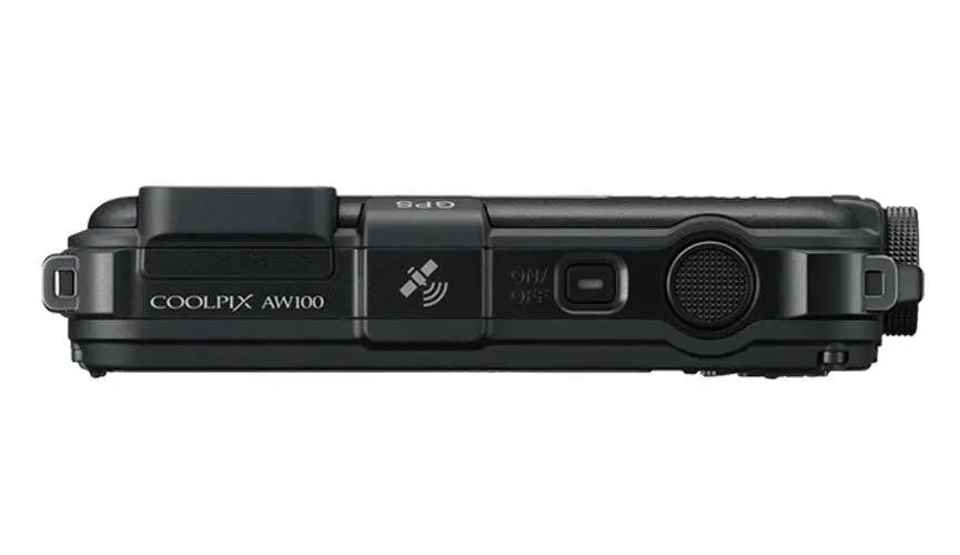 Nikon COOLPIX AW100 16 MP CMOS Waterproof Digital Camera with GPS and Full HD 1080p Video (Black)