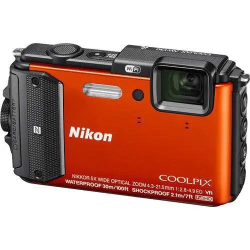 Nikon COOLPIX AW130 Waterproof Digital Camera (Orange)