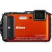 Nikon COOLPIX AW130 Waterproof Digital Camera (Orange)