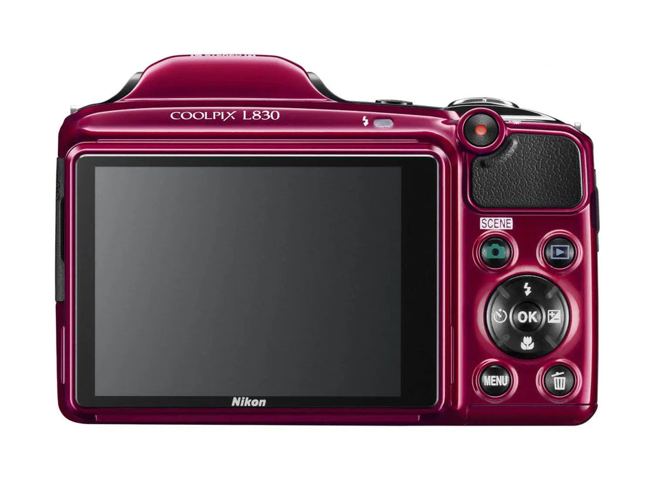 Nikon COOLPIX L830 16 MP CMOS Digital Camera with 34x Zoom NIKKOR Lens and Full 1080p HD Video (Multiple Colors)