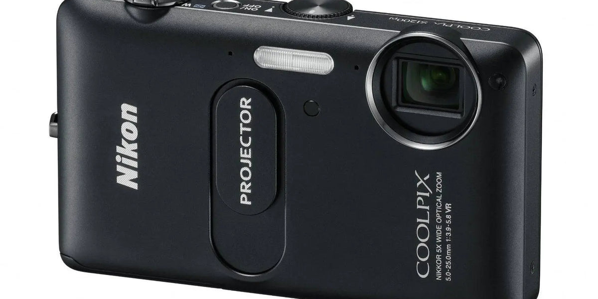 Nikon CoolPix S1200pj Digital Camera With Built-In Projector