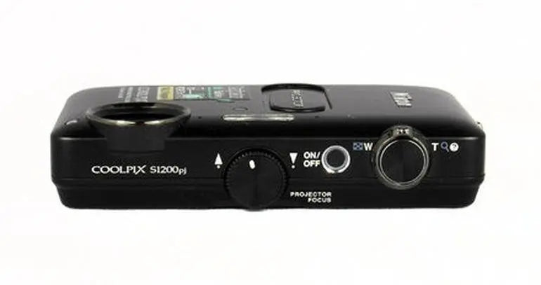 Nikon CoolPix S1200pj Digital Camera With Built-In Projector (Black)