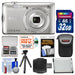 Nikon Coolpix A300 Wi-Fi Digital Camera (Silver) with 32GB Card + Case + Battery + Flex Tripod Deluxe Bundle
