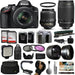 Nikon D3200/D3500 DSLR Digital Camera with 18-55mm VR | 70-300mm f/4-5.6G Lens | 128GB Memory | Deluxe Bundle