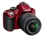 Nikon D3200/D3500 DSLR With AF-S DX NIKKOR 18-55mm 3.5-5.6G VR Lens (Red)