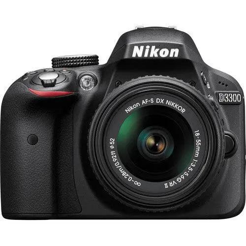 Nikon D3300/D3500 DSLR Camera with 18-55mm Lens & Nikon 55-200mm VR Lens | Nikon WU-1A | Sandisk 32GB | Flash & More