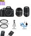 Nikon D5100/D5600 DSLR Camera with 18-55mm Lens &amp; 55-300mm Lenses | UV Filters | Spider Tripod | Cleaning Kit