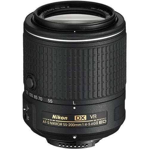 Nikon D5200/D5600 DSLR Camera with 18-55mm f/3.5-5.6G ED II &amp; 55-200mm f/4-5.6G ED VR II Lenses