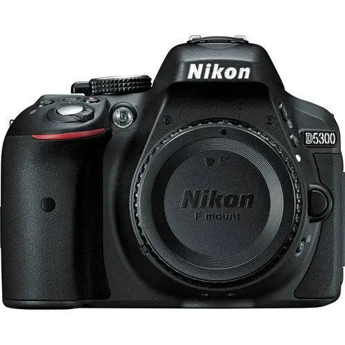 Nikon D5300/D5600 DSLR Camera Body Only - Black USA with Sandisk 32GB | Spider Tripod | Case & 5 Year Extended Warranty