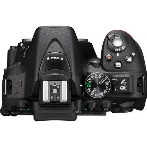 Nikon D5300/D5600 DSLR Camera Body Only - Black USA with Sandisk 32GB | Spider Tripod | Case & 5 Year Extended Warranty