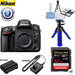 Nikon D610 DSLR Camera (Body Only) with 3 Year Extended Warranty | Spider Tripod | 32GB Memory Card &amp; Cleaning Kit Bundle
