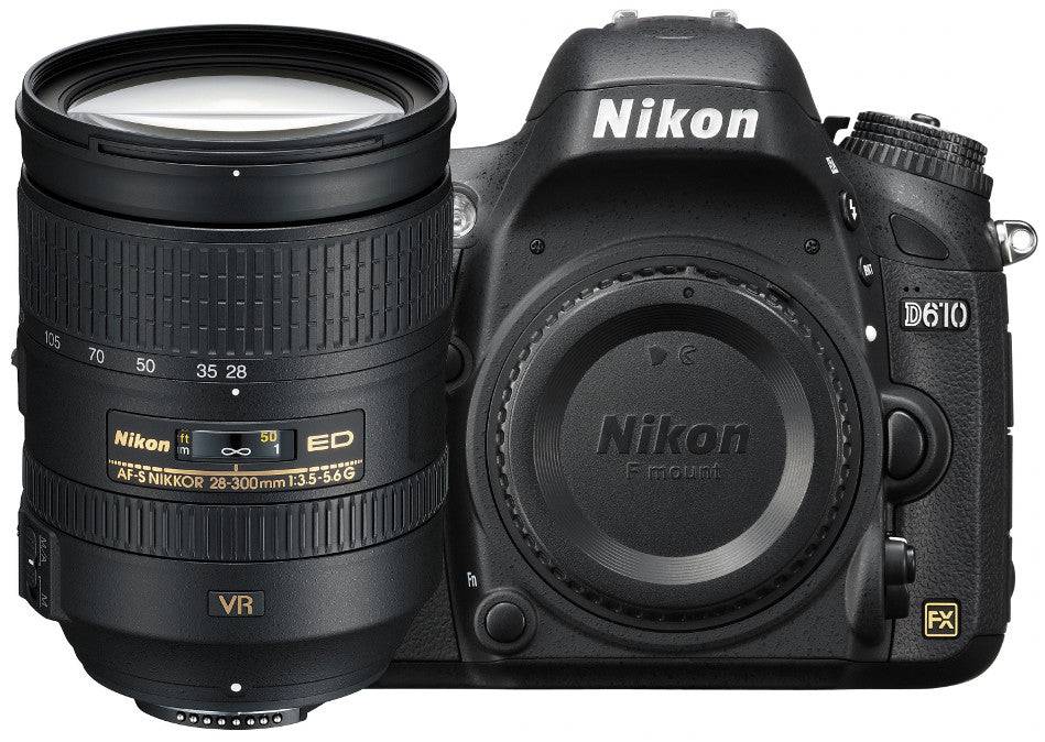 Nikon D610 DSLR Camera with Nikon AF-S NIKKOR 28-300mm f/3.5 Nikon D610 DSLR Camera with Nikon AF-S NIKKOR 28-300mm f/3.5