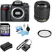 Nikon D7000/D7500 DSLR Camera with Nikon 18-105mm DX VR Lens with Sandisk 32GB MC | UV Filter | Cleaning Kit | 3 Year Extended Warranty Bundle