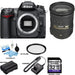 Nikon D7000/D7500 DSLR Camera with Nikon 18-200mm DX VR Lens | Sandiask 32GB | UV Filter | Cleaning Kit &amp; 3 Year Limited Warranty