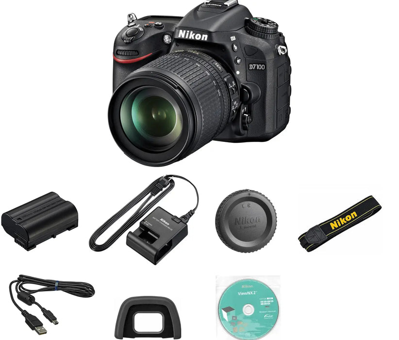 Nikon D7100 DSLR Camera with 18-105mm Lens USA Retail Model