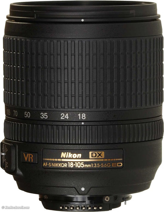 Nikon D7200/D7500 Digital SLR Camera with 18-105mm Lens | Medium Carrying Case | UV Filter | Cleaning Kit &amp; 3 Year Limited Warranty