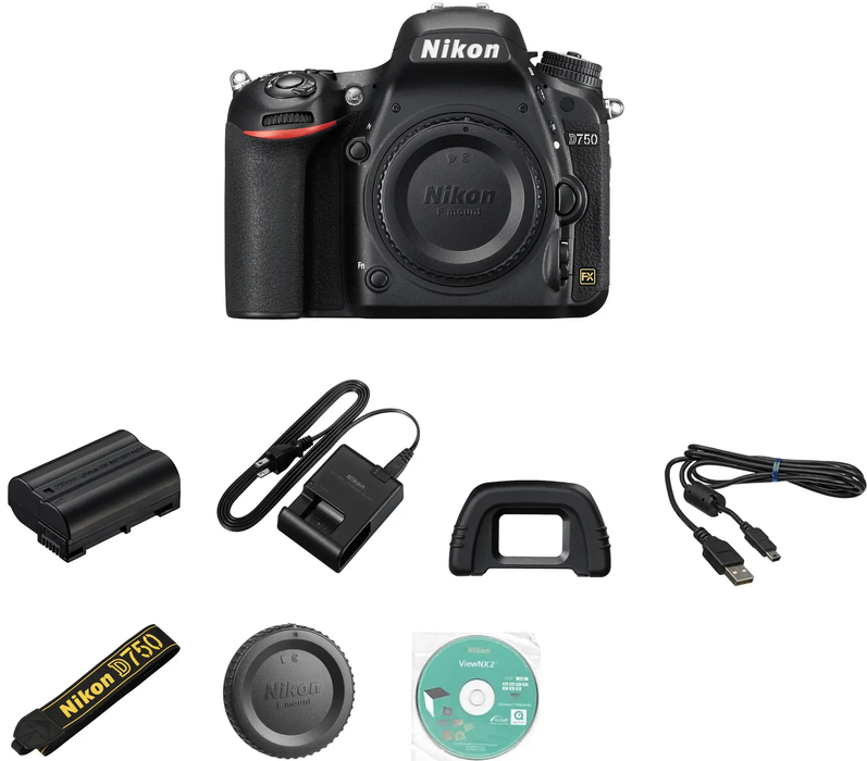 Nikon D750 DSLR Camera (Body Only) with 5 Year Extended Starter Package