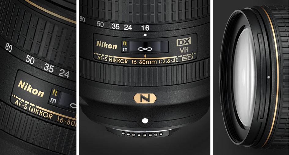 Nikon AF-S DX NIKKOR 16-80mm f/2.8-4E ED VR Lens USA