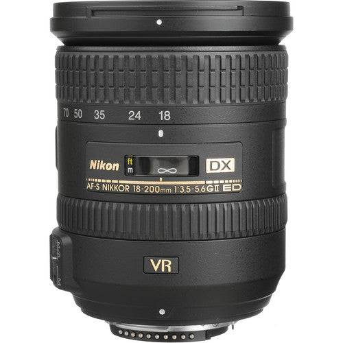 Nikon AF-S DX NIKKOR 18-200mm f/3.5-5.6G ED VR II Lens Mega Bundle